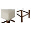 Ensemble de 2 tabourets de comptoir rembourrés avec garniture cloutée-80733662