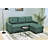 Convertible L-Shaped Sectional Sleeper Sofa Bed-1175216027
