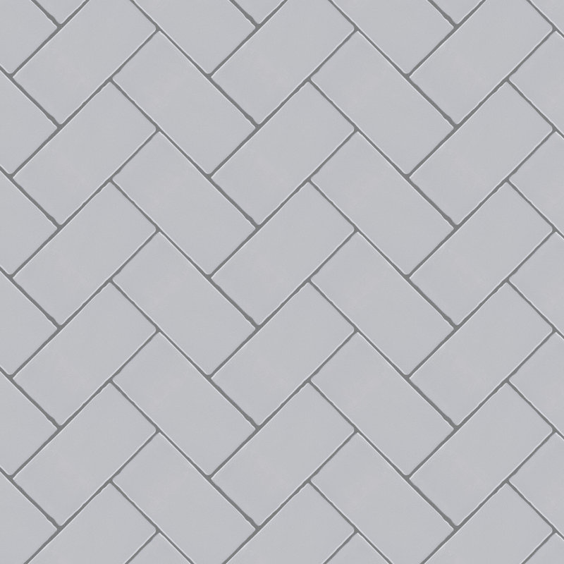 Antic Craquelle 3" x 6" Ceramic Concrete Look Subway Wall Tile, Gris Oscuro