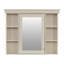 Armoire de rangement murale avec porte miroir
