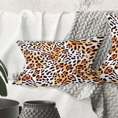 Coussin Leopard Fur Safari II - Mid-Century