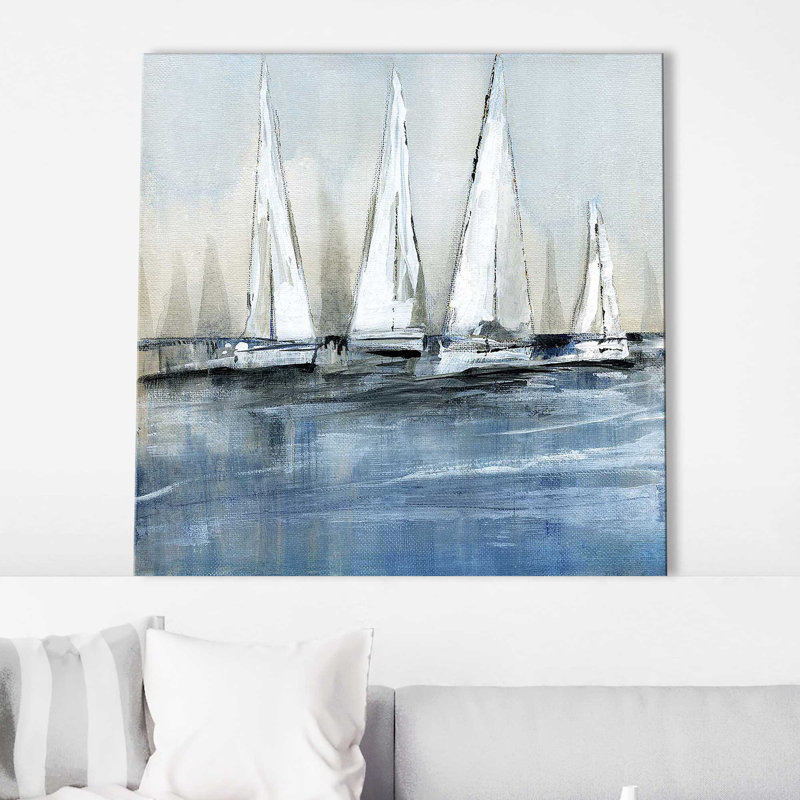 «Waiting for the Sun I» par Susan Jill - Peinture, H 28 po x l 28 po x P 1,5 po, Toile tendue