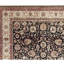 Tapis noir et beige noué à la main de haute qualité