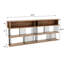 Bibliothèque ouverte Modern 94,5 "avec structure en acier