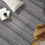 Tapis intérieur / extérieur bleu / gris / ivoire à motif géométrique Hutto-1151398762