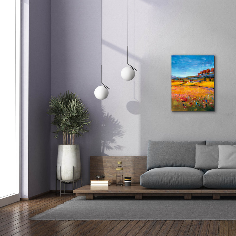«Red Landscape Barrel Studio» par Svetlana Aleynikova, H 34 po x l 26 po