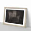 Top of a Black Bass Guitar - Picture Frame Painting Print-56734137-56734139