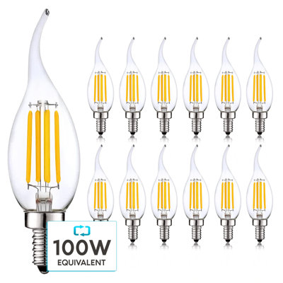 7 watts (équivalent à 100 watts), DEL CA11, intensité variable, blanc naturel (3 500 K), culot E12 / candélabre
