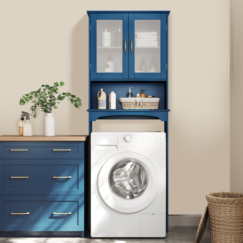 Rangement au-dessus de la toilette l 25 po x H 66 po x P 9 po Amboy, Marine