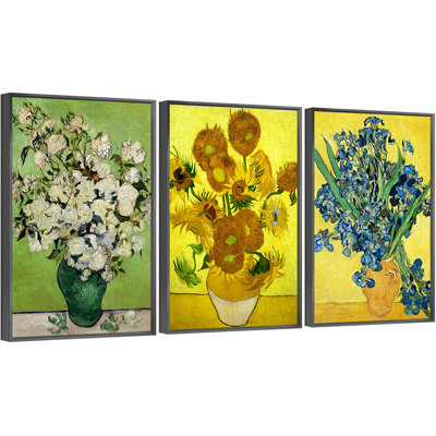 Art mural encadré en aluminium Van Gogh
