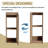 36" Bathroom Side Cabinet,Soft Close Doors,Float Mounting Design,(Kd-Packing)