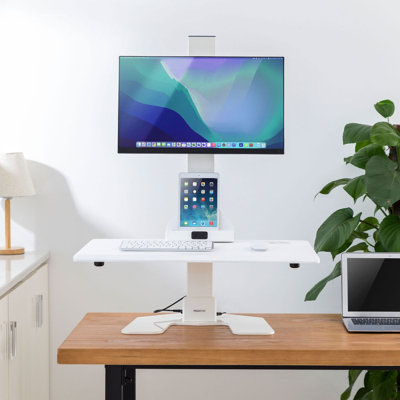Electric Standing Desk Converter For 1 Monitor