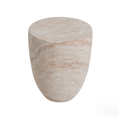 Outdoor/Indoor Lightweight Concrete Side Table, Perfect For Modern And Versatile Use In Any Setting.