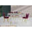 Extendable Dining Table, White & Gold, 57.5 x 30.7 x 31.0 inches | 100% Melamine Coated Particle Board, Plastic Legs | Extended Width: 71.3 inches | Sturdy Design, 80.6 lbs Capacity | Perfect for Modern Dining Rooms & Entertaining