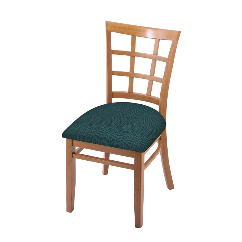 Hampton 18'' H Upholstered Beech Side Chair, Medium, Graph Tidal