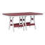Berlin Gardens Harbor Regular Natural With White Base Rectangular Dining Table-1946252147-1946252096