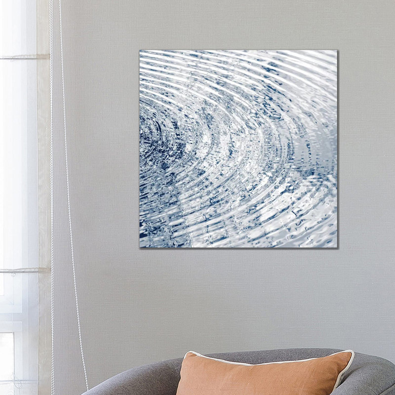 Ripples Indigo II by Maggie Olsen - Wrapped Canvas Print, 66.04 cm H x 66.04 cm W x 1.91 cm D