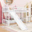 Lit mezzanine simple avec échelle et glissade-471905550