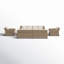 Eloisa Wicker 8 - Person Patio Conversation Sets with Cushions-1300719354