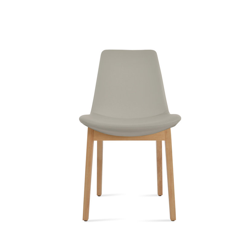 Eiffel Wood Dining Chair, Light Gray, Natural