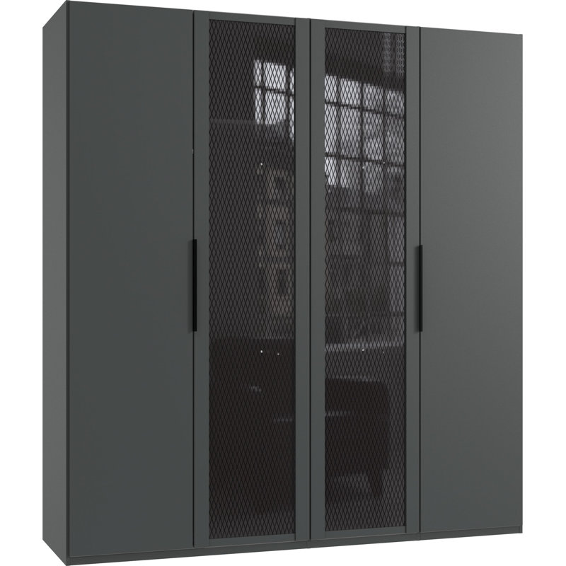 Curwensville 4 Door Manufactured Wood Wardrobe