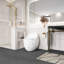 Toilette simple en forme d'œuf blanc brillant de 1,28 po - conception unique avec commodité dans la salle de bain, siège à dégagement rapide, fonction, parfait pour la propreté, eau, hauteur standard pratique et esthétique-121640348