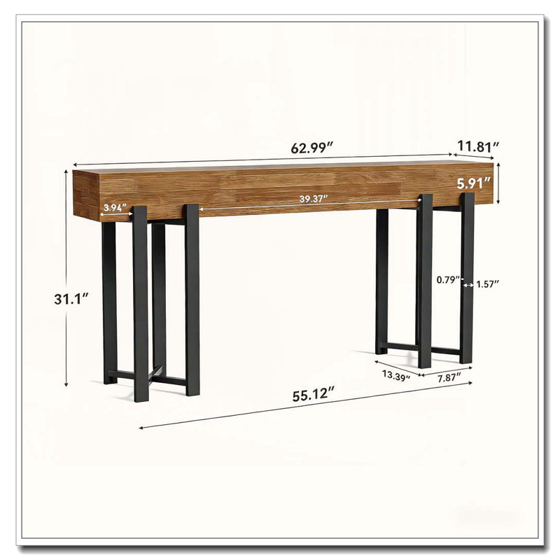Console rustique