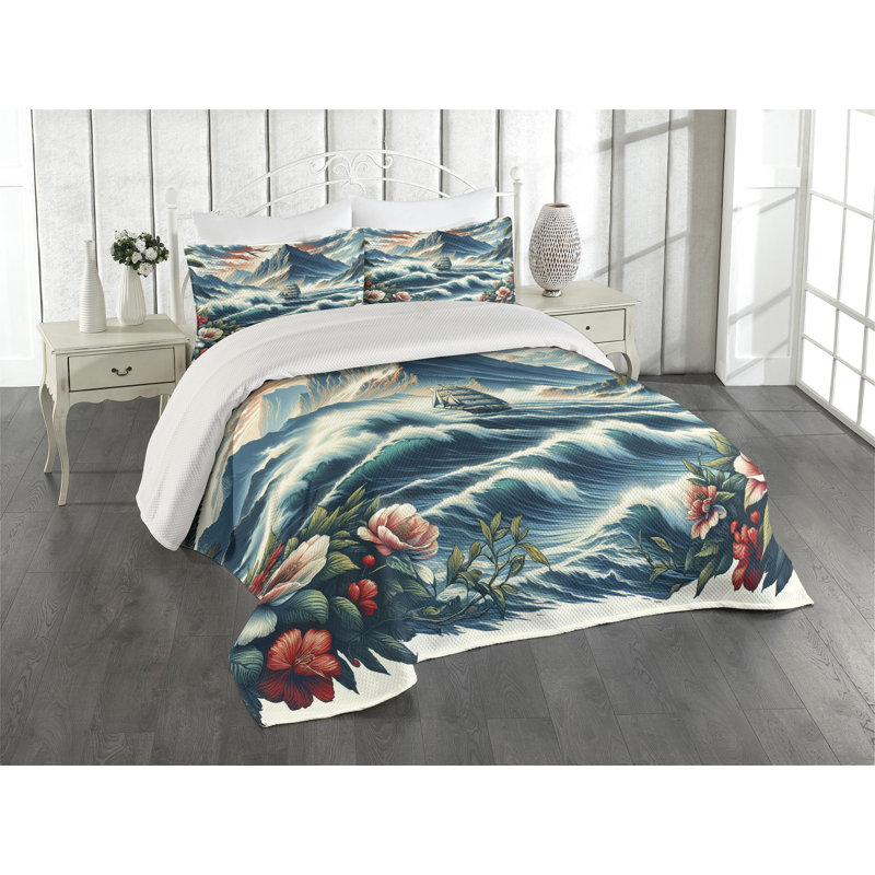 Polyester Coverlet, King Coverlet + 2 Standard Shams