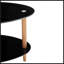 Table basse noire ovale en verre-33905484-33905487