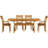 Sarah Solid Wood Top Four Leg Dining Set-16804972-16804983