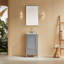 Meuble-lavabo simple autoportant entièrement assemblé avec comptoir