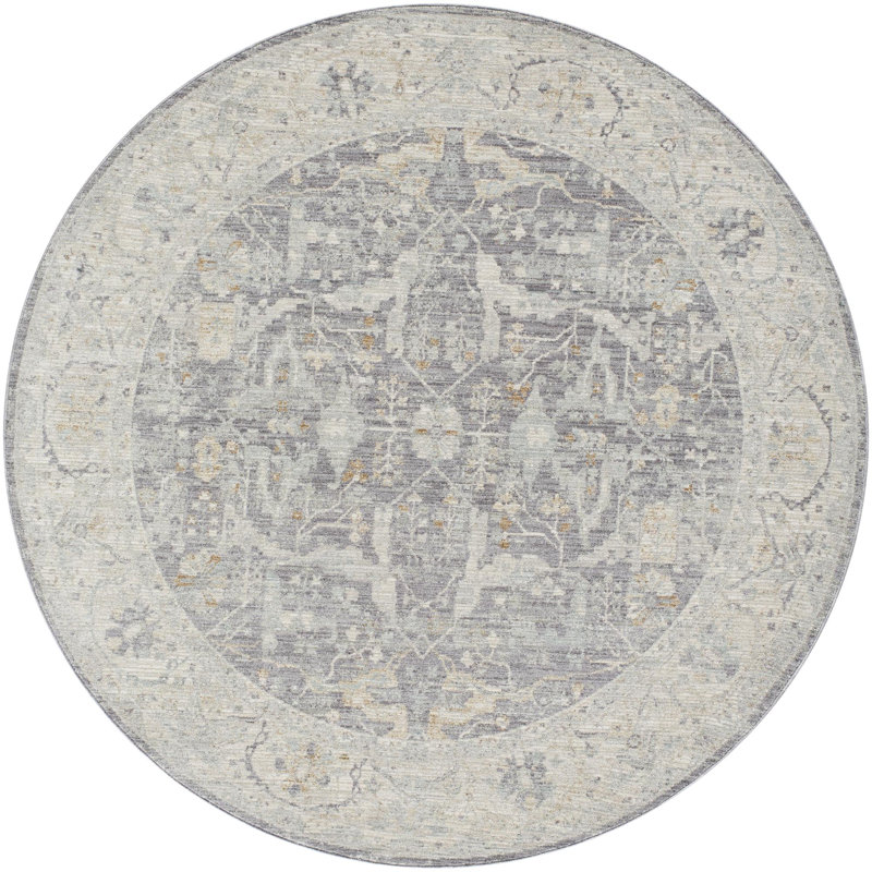 Conlan Oriental Indoor Rug, Round 6'7"