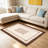 Brown Striped Border area rugs for Living Room, Soft and Comfortable, Suitable for all seasons, easy to maintain, machine washable Indoor floor mat, Under Table Farmhouse suitable for Bedroom, Dining Room, Study,  Balcony, Home Decor Patio-356246806