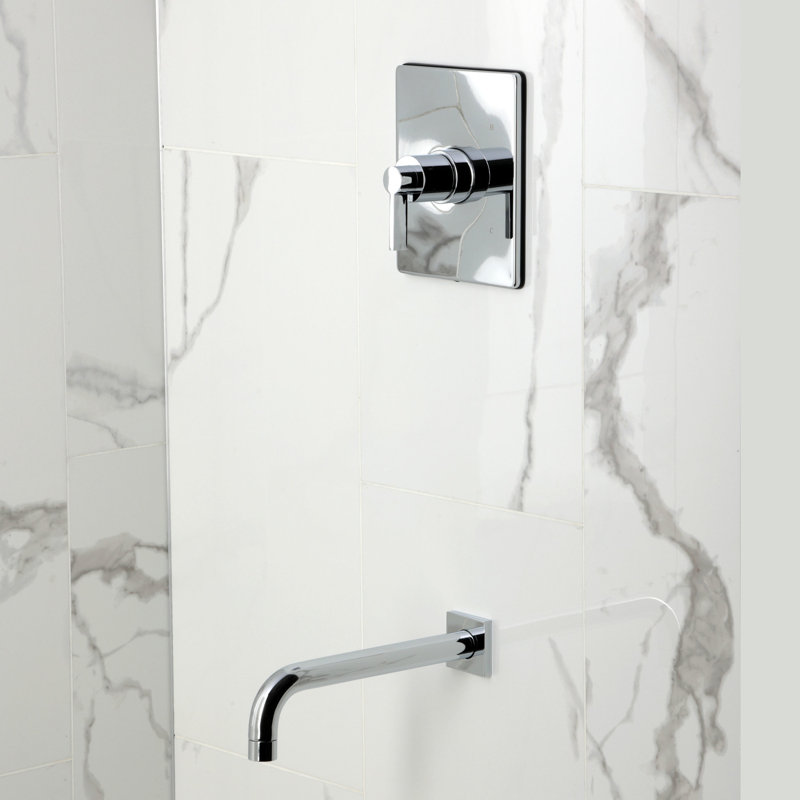 Kingston Brass Nuvofusion Single-Handle Pressure Balanced Tub Faucet, Polished Chrome