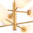8-Light Glossy Leaf Glass Tiered Chandelier