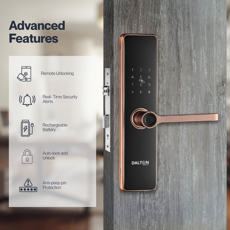 D03 5-in-1 Wi-fi Copper Finish Smart Lock