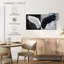 Decor Elements - Ailes d'ange blanches et noires sur toile, 2 pièces-93821756