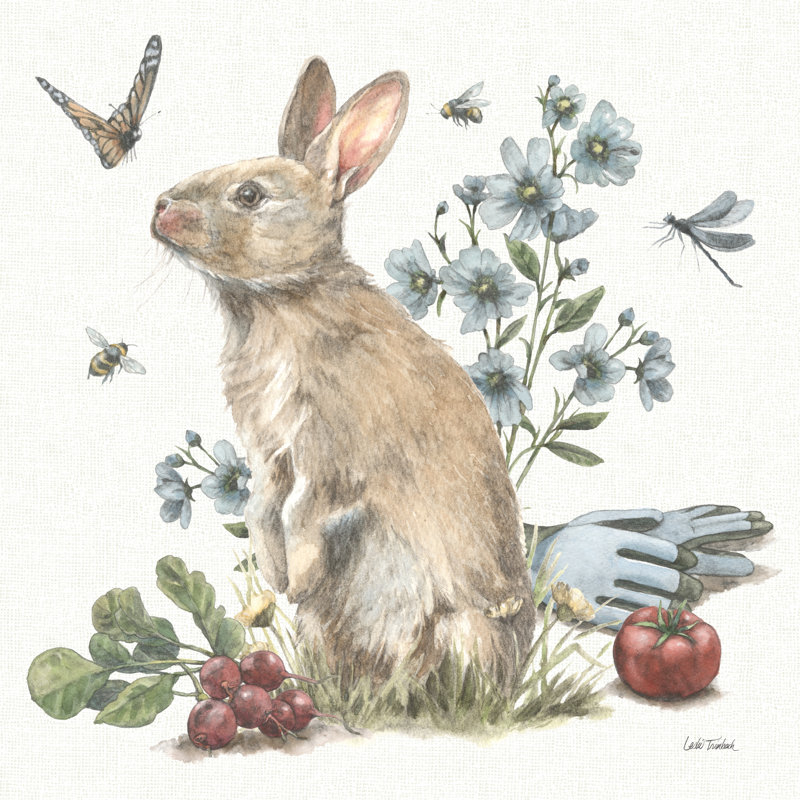 «Garden Patch II» par Leslie Trimbach, H 36 po x l 36 po