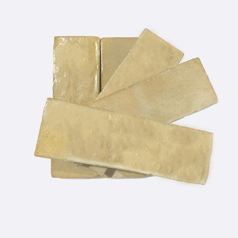 Moroccan Handmade 2''x6'' Solid Color Zellige Tile Sand-glazed