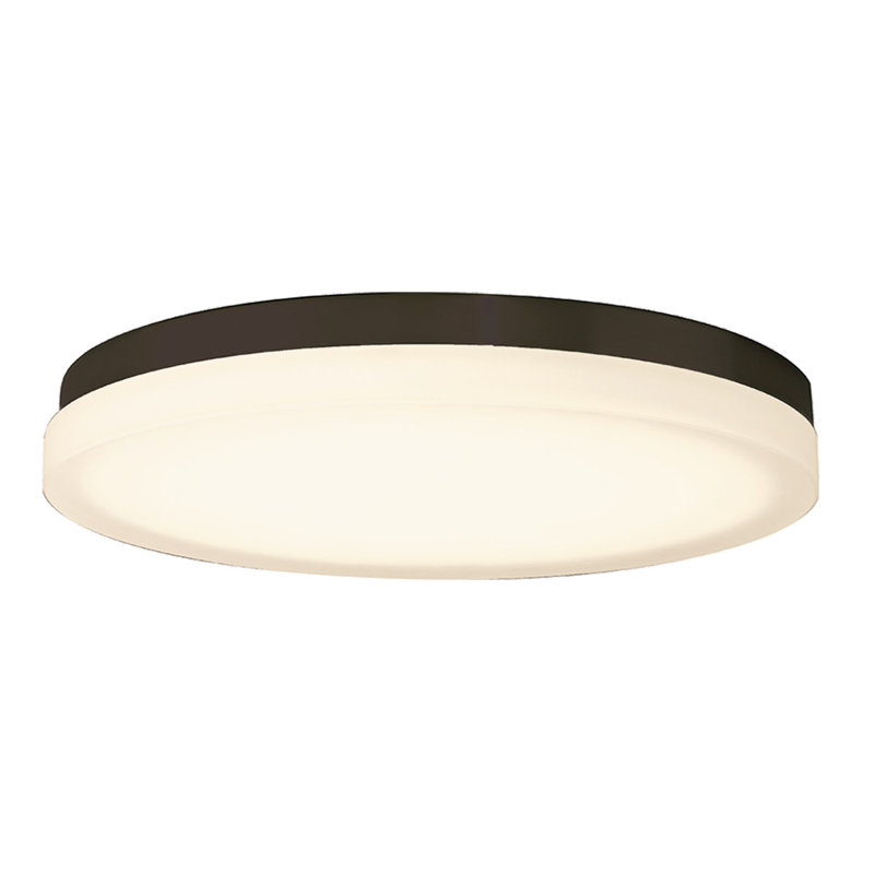 Slice 1 - Light LED Flush Mount, Brushed Nickel, 2.5" H x 14" W x 14" D