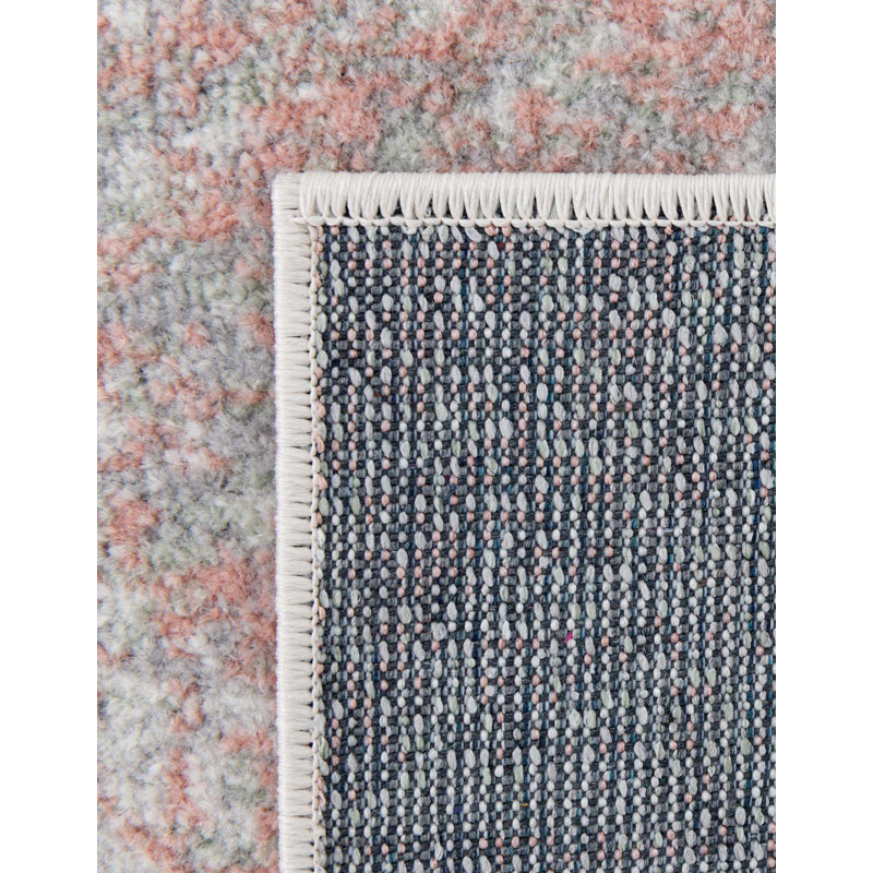 Langley Street® Modern Trellis Massie Rug, Rectangle 6'1" x 9', Pink