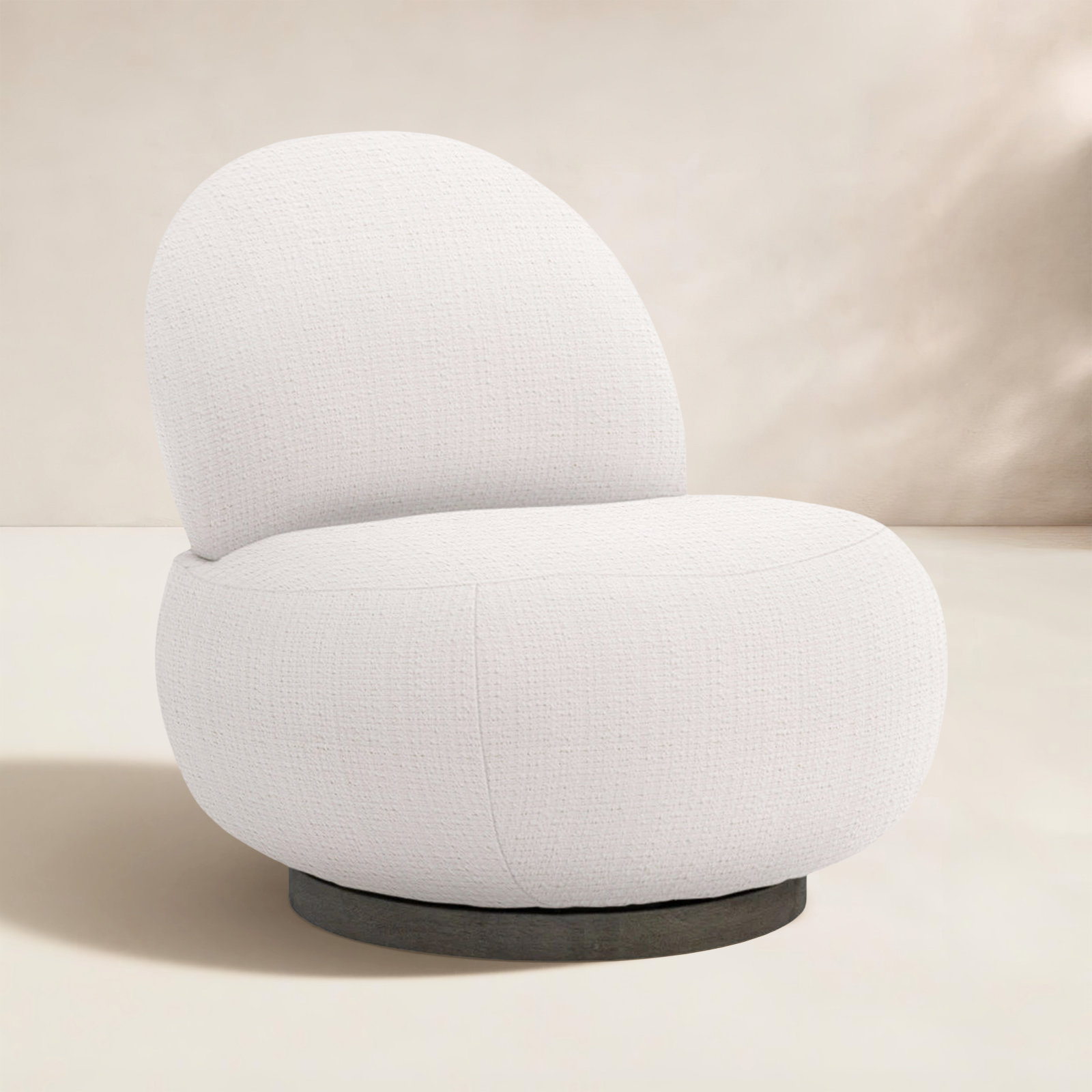 Caicos Sunbrella® Swivel Patio Lounge Chair, White Sunbrella 6063-000