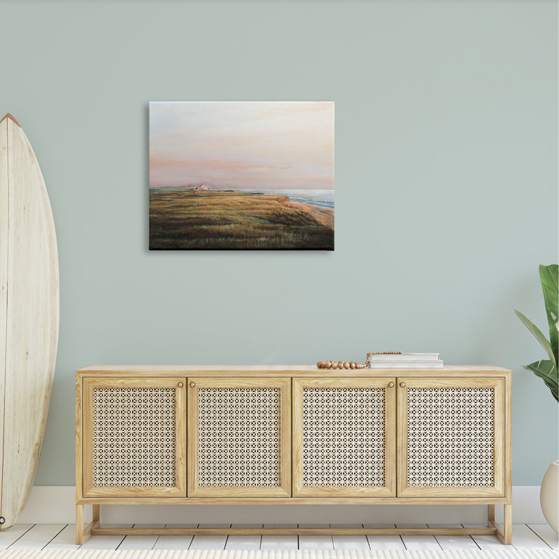 "Distant Seaside Cottage", Toile tendue, H 30 po x l 40 po x P 1,5 po