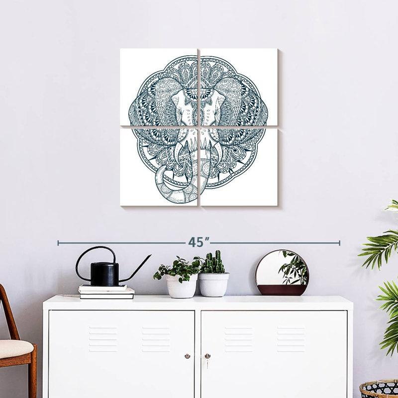 Brampt Graceful Elephant, 26" H x 26" W