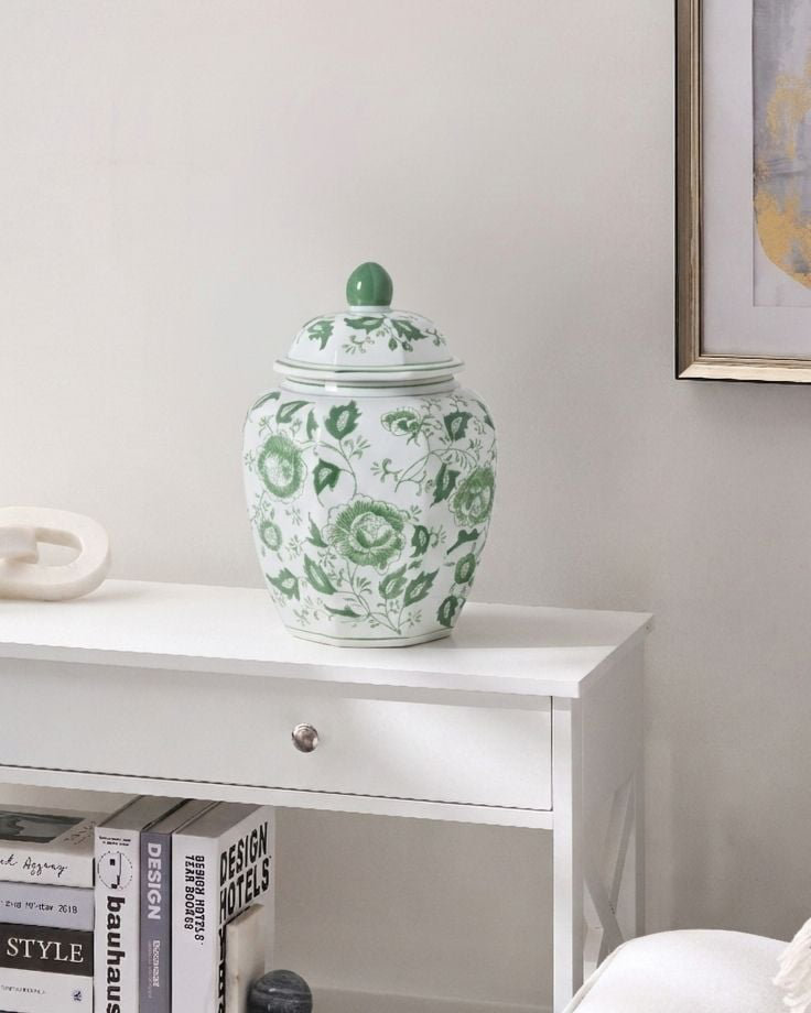 Handmade Porcelain Ginger Jar