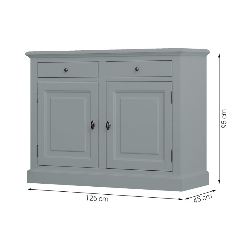Breshai 126cm Sideboard, Slate Grey