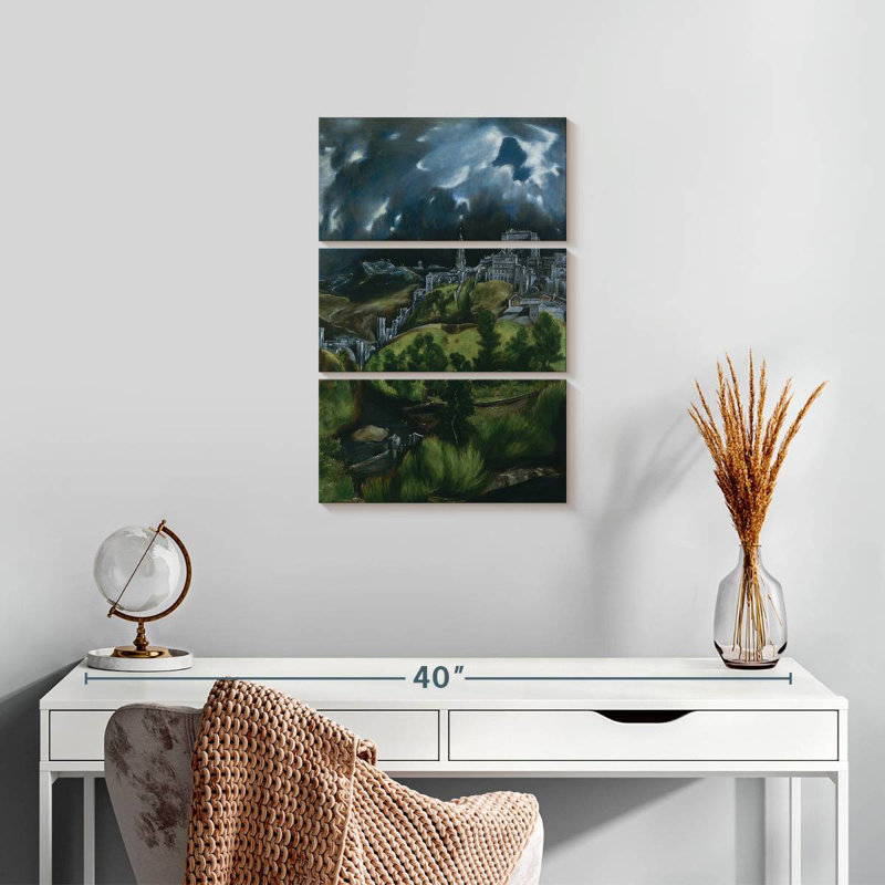 Masam vue de Tolède, H 23 po x l 14 po