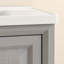 Meuble-lavabo autoportant de 51 cm (20 po) avec lavabo en céramique et rangement - Gris-73013590