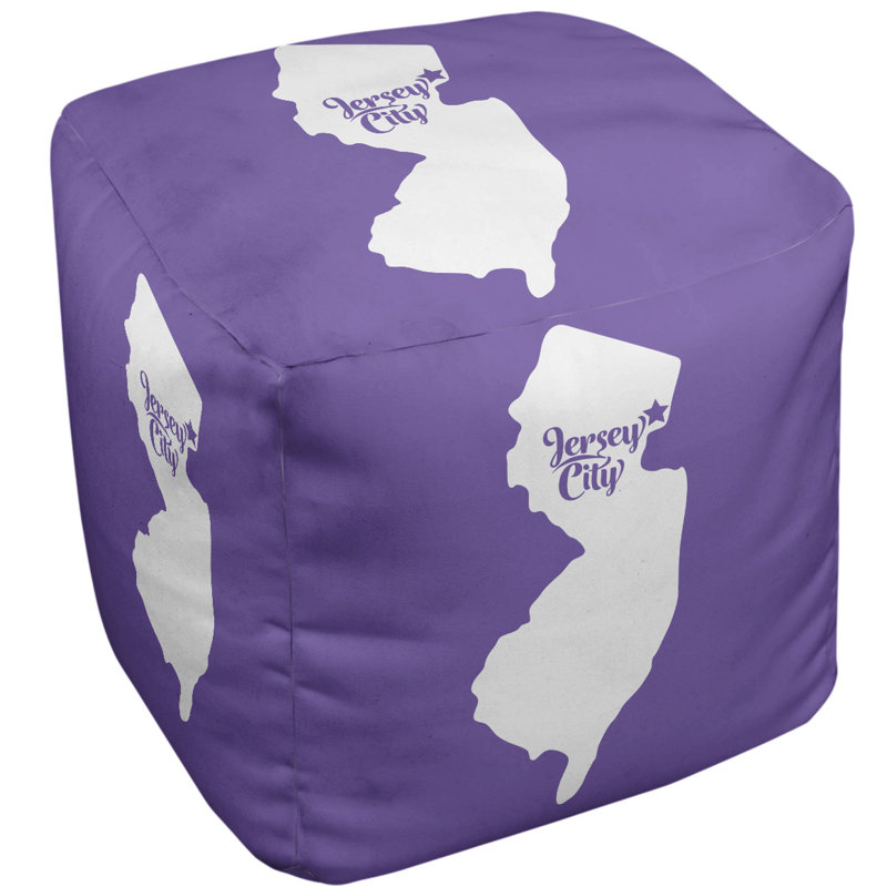 Repose-pieds cube jersey city new jersey, Mauve