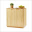 Buffet 31,5 po Wavy-Grain avec tablettes réglables, parfait pour les espaces modernes et contemporains.-332864616